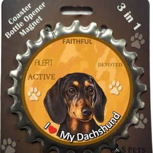 Black Dashund bottle ninja